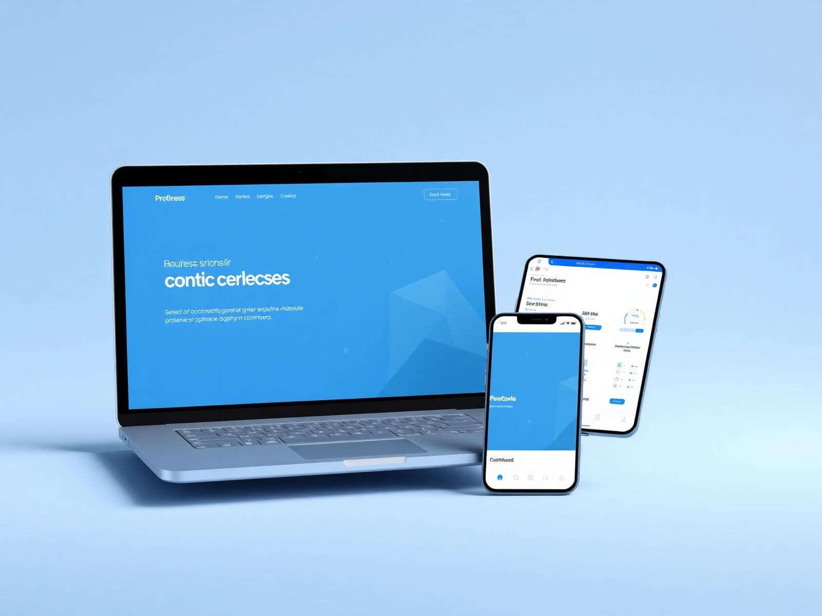 Tampilan website Nexora di berbagai perangkat